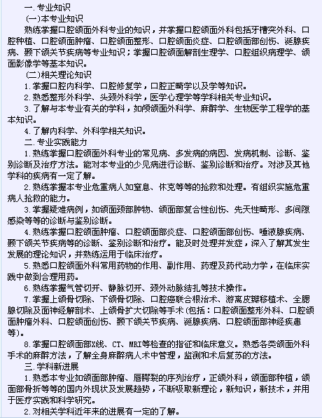 衛(wèi)生系列高級專業(yè)技術(shù)資格考試（口腔頜面外科專業(yè)-正高級）