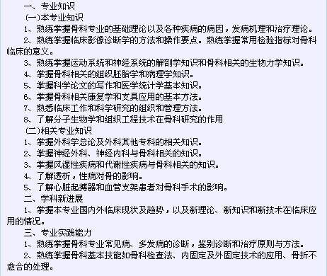 衛(wèi)生系列高級專業(yè)技術(shù)資格考試（骨外科專業(yè)-正高級）