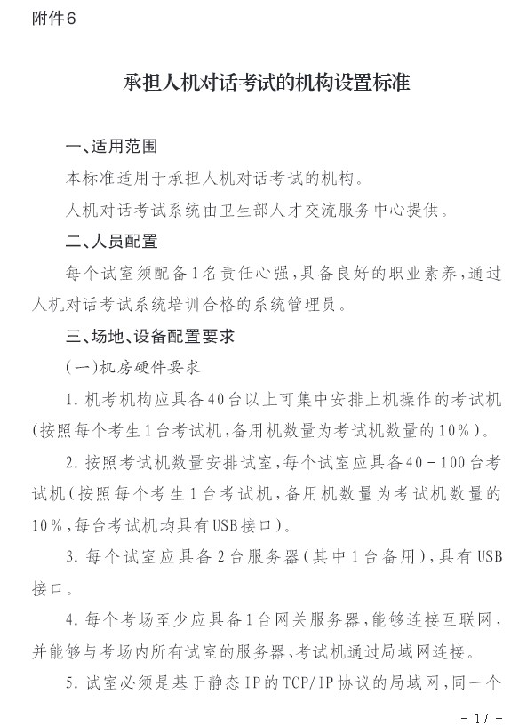 2016年貴州省衛(wèi)生高級承擔(dān)人機對話考試的機構(gòu)設(shè)置標準