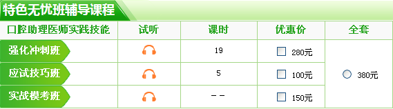 2017年口腔助理醫(yī)師技能考試輔導(dǎo)培訓(xùn)班