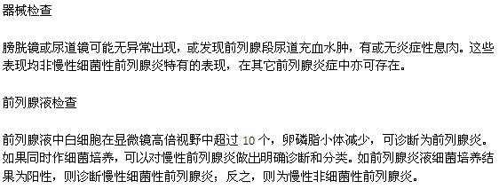 前列腺炎的癥狀及診斷方法