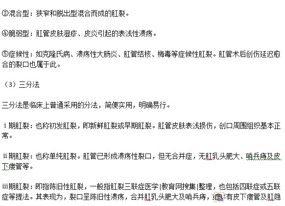 肛裂分幾個(gè)時(shí)期？如何分期？