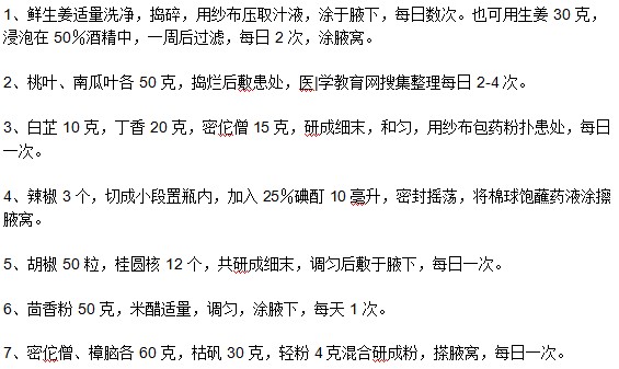 腋臭疾病可以通過巧用中藥偏方來治療