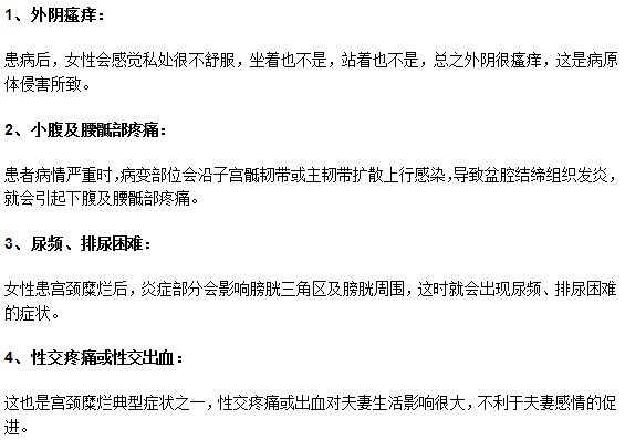 通過哪些癥狀可以判斷出是否患有宮頸糜爛