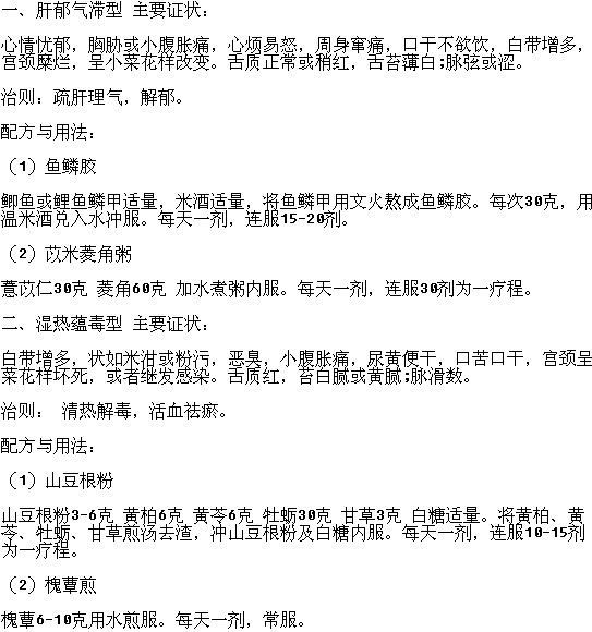 宮頸癌患者食療止痛的方法有哪些？