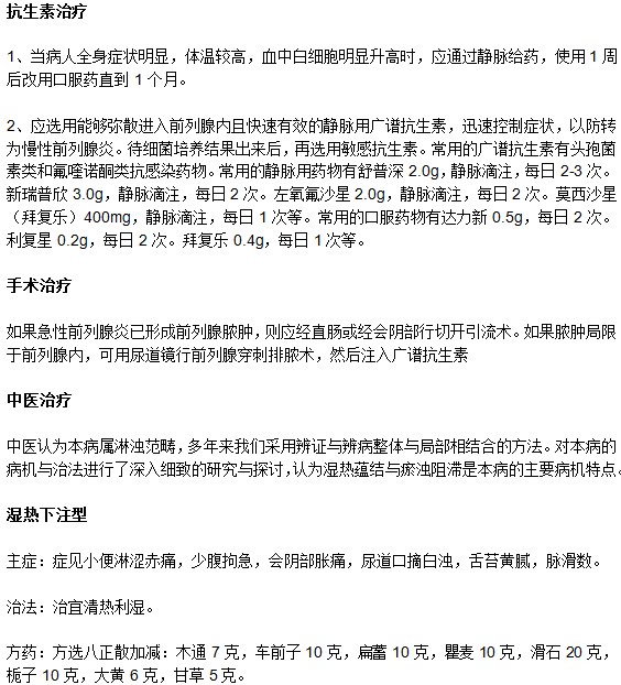 重慶前列腺炎治療方法