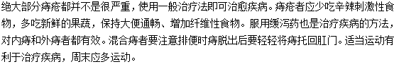 非手術治療是痔瘡的主要治療方法