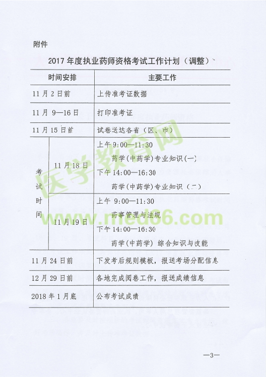 【緊急通知】2017年執(zhí)業(yè)藥師考試時(shí)間推遲至11月18、19日