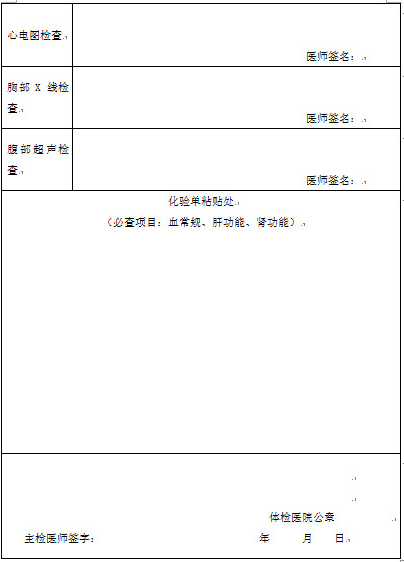 2018護(hù)士注冊體檢表_護(hù)士注冊健康體檢表下載