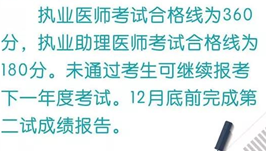 官方2018年臨床助理醫(yī)師二試考試分?jǐn)?shù)線已經(jīng)正式公布！