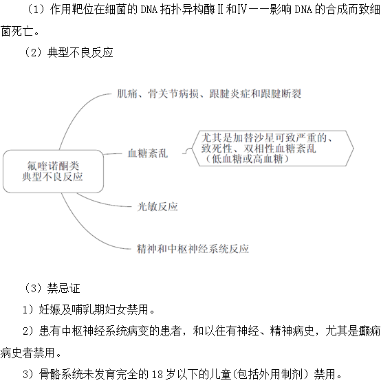 氟喹諾酮類(lèi)抗菌藥物知識(shí)點(diǎn)總結(jié)