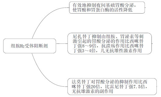 H2受體阻斷劑--藥學(xué)專(zhuān)業(yè)知識(shí)二高頻考點(diǎn)