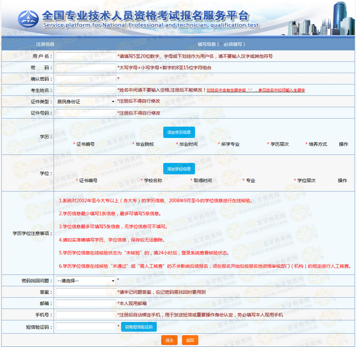 2019年執(zhí)業(yè)藥師考試報(bào)名注冊(cè)用戶名都需要填寫哪些信息？