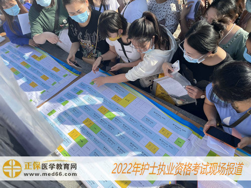 2022年護士考試考生查看試室分布圖