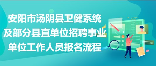 安陽市湯陰縣衛(wèi)健系統(tǒng)及部分縣直單位招聘事業(yè)單位工作人員報名流程