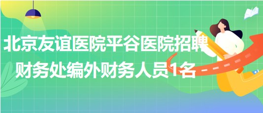 北京友誼醫(yī)院平谷醫(yī)院2023年招聘財務處編外財務人員1名